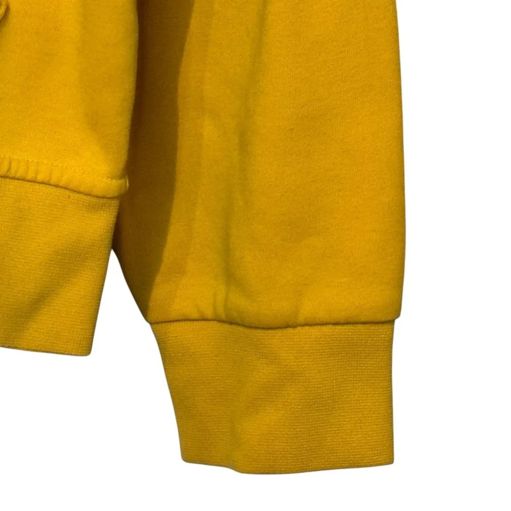 Polo Ralph Lauren Women Jacket Vintage 90's Full Zip Fleece Hoodie Yellow Medium